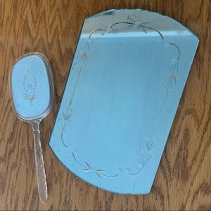 Vintage Mirror Set Vanity Mirror & Hand Mirror